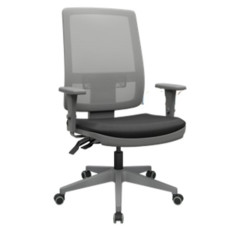 CADEIRA PRESIDENTE PLAXMETAL BRIZZA GRAFITE NYLON