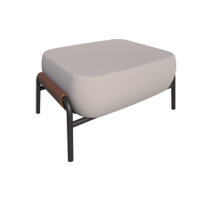 SOFA MONTADO OTTOMAN DOMOS 26111 ACAB.CEC CARAMELO-EPUN - GRANI BRANCO/GRANI BRANCO