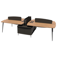 PLATAFORMA LEXUS FORM E USUÁRIOS - 2960X1400X745 MM - ITAPUÃ/GRAFITE